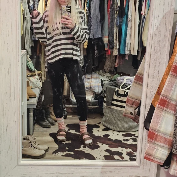 Eileen Fisher Organic Linen Dolman Sleeve Boxy Cozy Prarie CabinCore Top - Picture 12 of 16